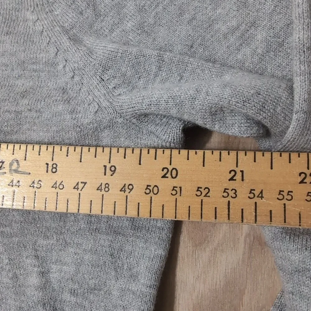 J. Crew Mercantile Men's Wool Blend 1/4 Zip Sweater, Light Gray‎ Size Sm Soft